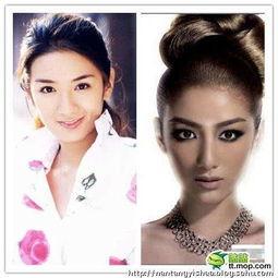 明星网红对比图片人物照,外貌对比下的时尚魅力解析